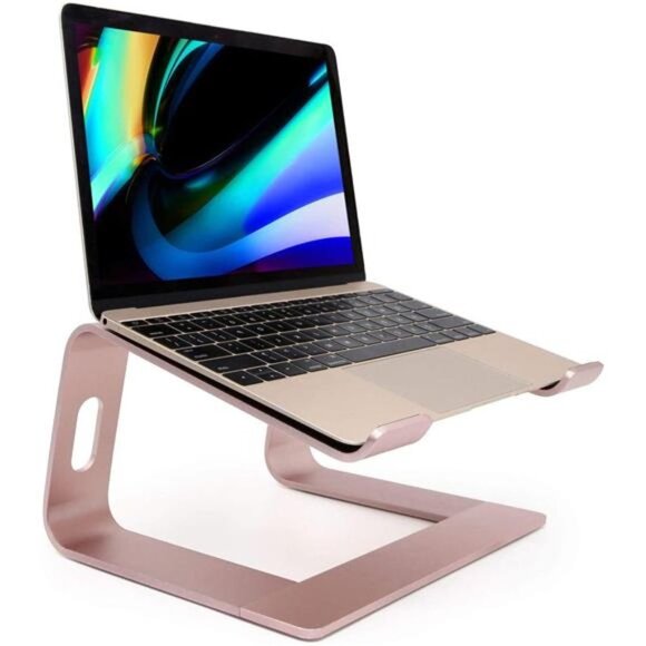 Laptop Stand, Ergonomic Aluminum Laptop Mount Computer Stand, Detachable Riser